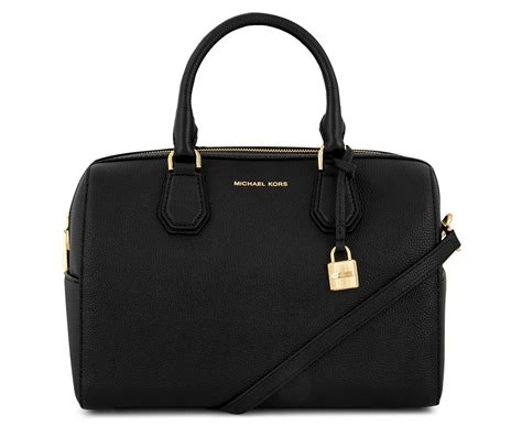 Michael Kors Mercer Medium Duffel (Black) 